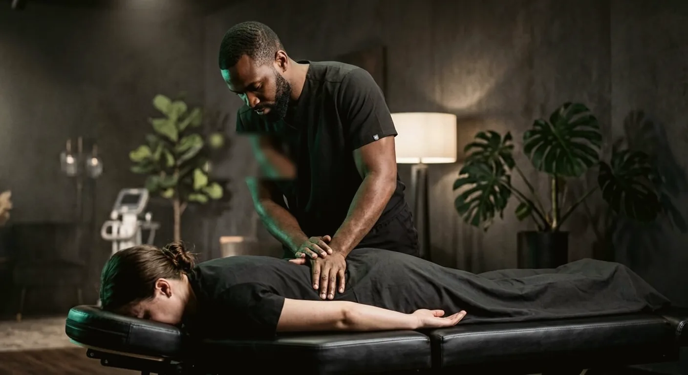 Inside Chironova Spine Wellness Center at BBS Mall Eastleigh, calm premium wellness interior